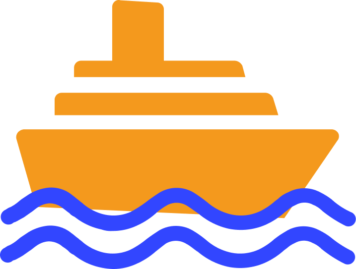 Ship on sea